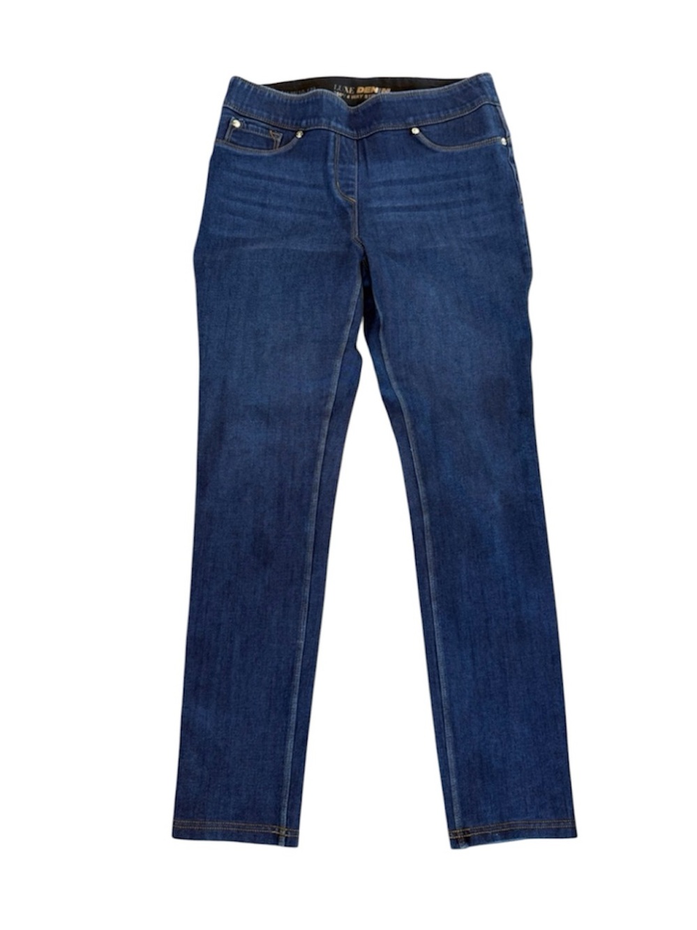Nygard Luxe Denim Ankle Jeans Slim 4 Way Stretch Blue Size Medium (10-12)